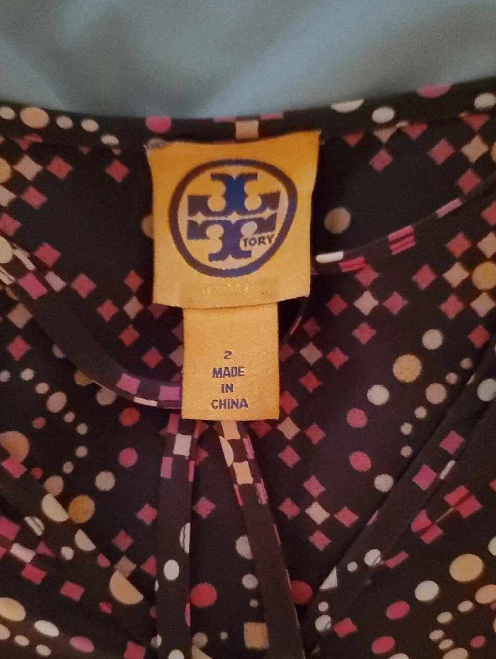 EUC Tory Burch Brown Long Sleeve Blouse  Size 2